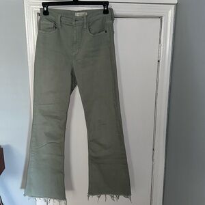 Harper Heritage High Waist Kick Crop Colored Denim